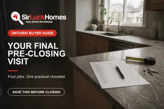 Your Ontario Pre-Closing Visit Is Not a Victory Lap: Use This Checklist