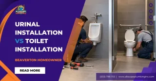 Urinal Installation vs Toilet Installation: Which Is Better for My Business?