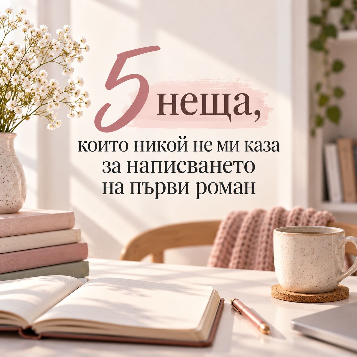 5 неща, които никой не ми каза за написването на първи роман