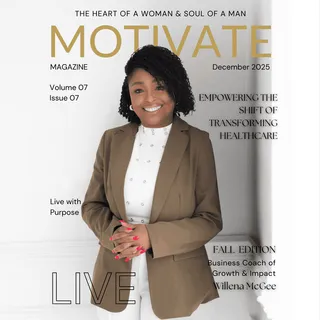 MOTIVATE Magazine December 2025 cover featuring Coach Willena McGee