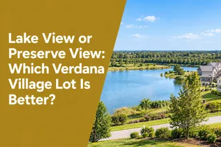 Lake View or Preserve View: Which Verdana Village Lot Is Better?