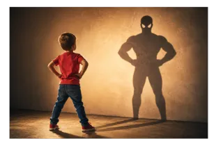 The Little Boy Under the Spiderman Suit