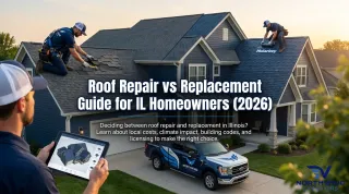 Roof Repair vs Replacement Guide for IL Homeowners (2026)