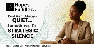 Rest Ain’t Always Quiet… Sometimes It’s Strategic Silence