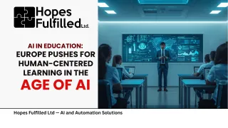 AI in Education: Why Europe Wants Schools to Keep Learning Human-Centered