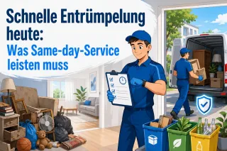 Schnelle Entrümpelung heute: Was Same-day-Service leisten muss