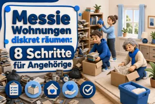 Messie Wohnungen diskret räumen: 8 Schritte für Angehörige