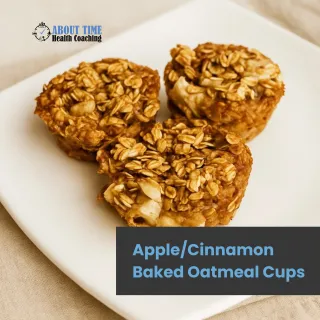 Brain Health: Apple/Cinnamon Baked Oatmeal Cups