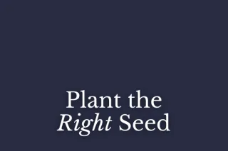Plant the Right Seed