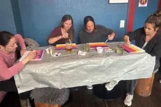 Parents, paintbrushes, and a well-deserved night off!