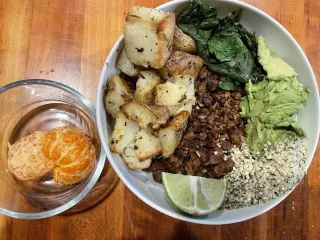 Dr. Adame's High Protein Tofu "Sausage" Crumbles Bowl