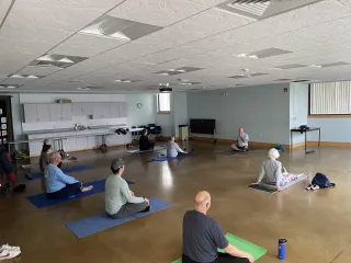 One Year of Friday Yoga at The Library! 