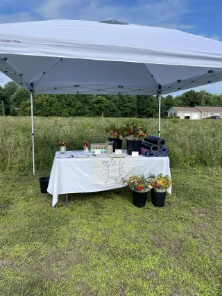 Yoga and Flowers at Sycamore Tree Farm and Flower