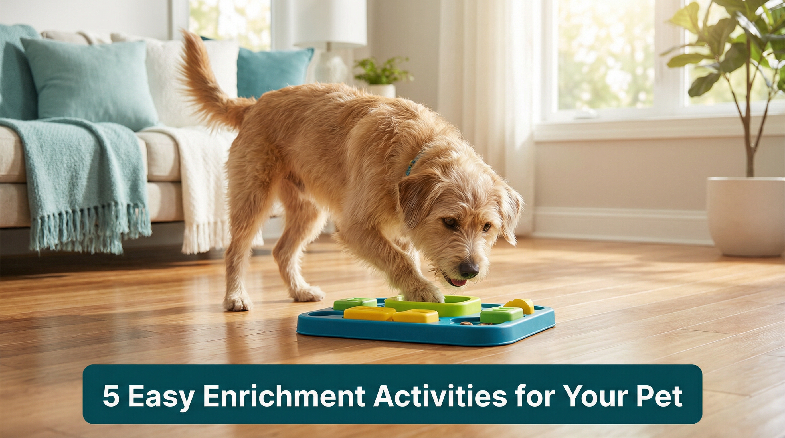 5 Easy Enrichment Activities to Keep Your Pet Happy at Home