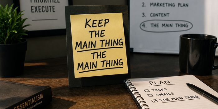 Keep The Main Thing The Main Thing