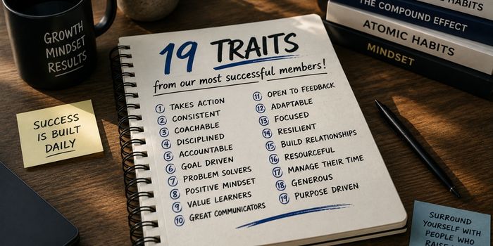 Some common traits (19) from our most successful members!