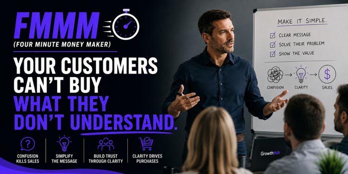 FMMM (Four Minute Money Maker) Your Customers Can't Buy What They Don't Understand