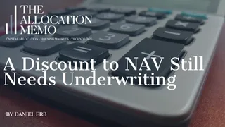 A Discount to NAV Still Needs Underwriting