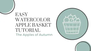 Easy Watercolor Apple Basket Tutorial: The Apples of Autumn