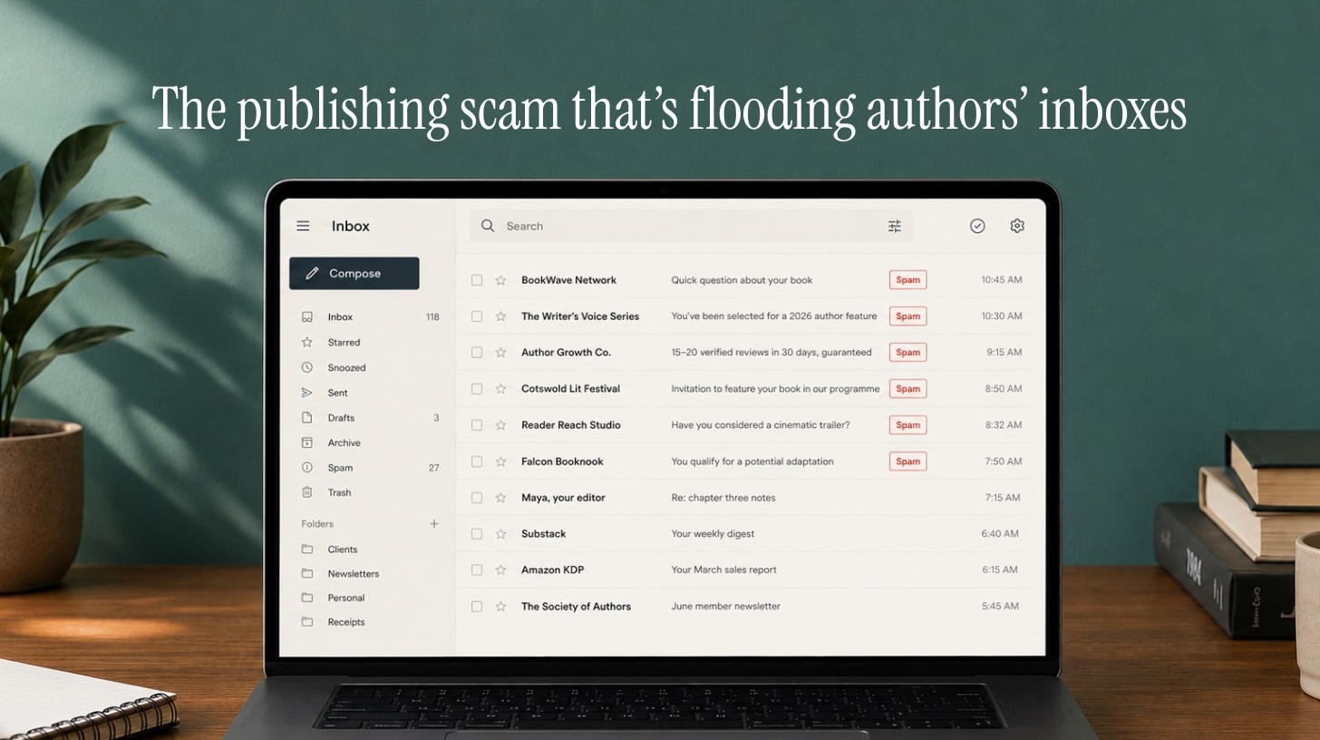 The book marketing scammer is in your inbox right now