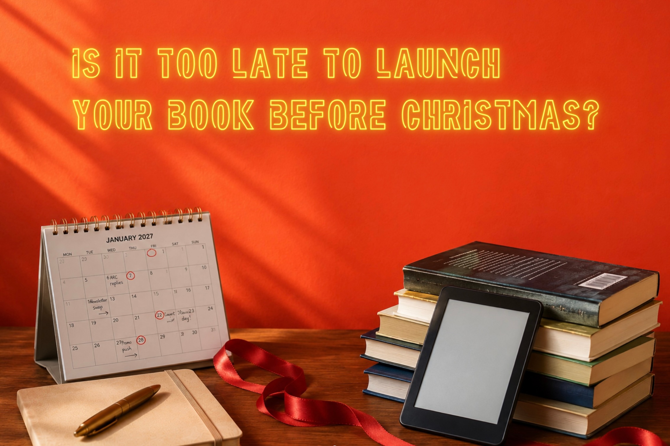 Is it too late to launch your book before Christmas?