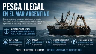 Proponen penar con hasta 6 años de cárcel la pesca ilegal sobre el mar argentino