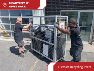 Kanata E-Waste Event Success: 750 lbs of Tech Recycled | Heartfelt IT