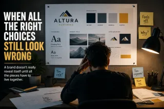 When All the Right Choices Still Look Wrong - A brand doesn't really reveal itself until all the pieces have to live together