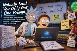 Nobody Said You Only Get One Prompt - The surprisingly human value of drafts, reviews and an editor with no ego to bruise