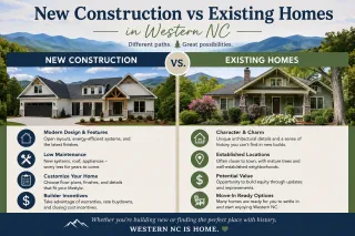 New Construction vs Existing Homes in Western North Carolina: Which Should You Choose?