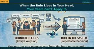 You know why that customer gets the discount. Your team doesn't.