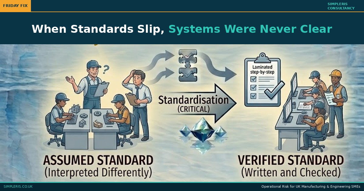 When Standards Slip, Systems Were Never Clear