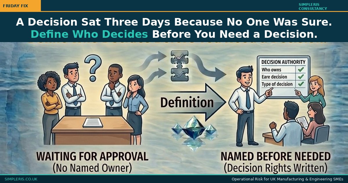 A Decision Sat Three Days Without Being Made. That Is Not Indecision. That Is Undefined Ownership.