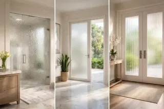Textured Glass Samples & Privacy Solutions for Naples Homes