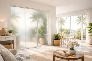 Frosted Glass Shower Doors & Textured Options