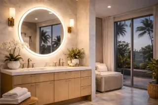 LED bathroom Mirrors in Naples: Modern Lighting