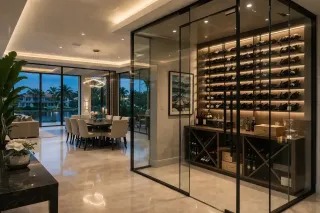 Glass Wine Cellar Walls: Thermal Performance & Style