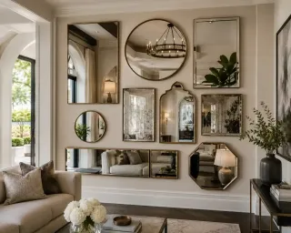 Mirror Gallery Wall Ideas for Architectural Style