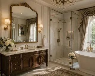 Bathroom Mirror and Shower Design Tips for a Luxury Suite