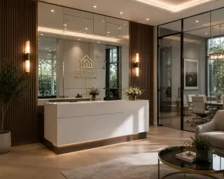 Real Estate Office Mirrors: Sleek Brand Images