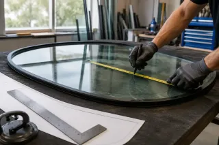 How Radius Window Glass Replacement Is Measured and Cut