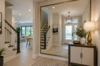 Making Townhomes Feel Twice as Large with Foyer Mirrors in Estero, FL 