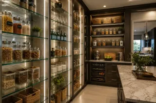 Specifying Custom Pantry Glass Shelves for Walk-In Kitchens