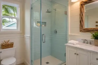 Fort Myers Beach Shower Doors for Cottage Bathrooms 