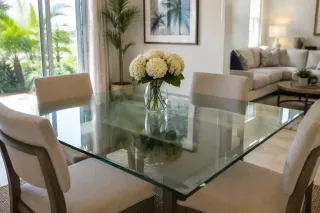 Glass Table Tops in Estero for Protecting Living and Dining Furniture
