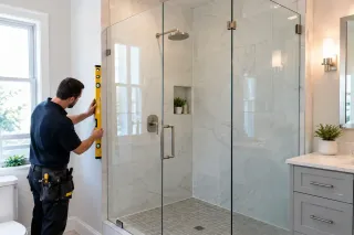 Out of Plumb Walls Shower Fit: How Custom Glass Solves Older Home Settling