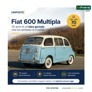 Fiat 600 Multipla: 70 anni di ingegno italiano che insegnano ancora oggi come ottimizzare lo spazio