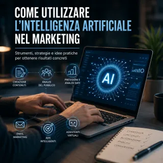Come utilizzare l’Intelligenza Artificiale nel Marketing: dalla creazione dei contenuti all’acquisizione dei clienti