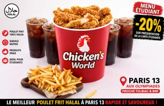 Envie d’un Bon Burger Halal à Paris 13 ? Découvrez Chicken’s World