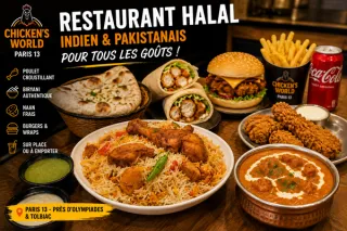 Restaurant indien et pakistanais halal à Paris 13